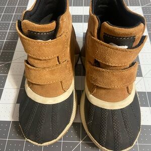 Sorel Kids Tan and Black Boots